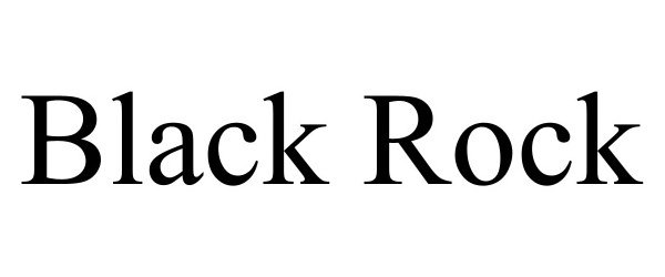 Trademark Logo BLACK ROCK