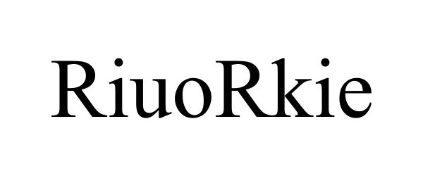 Trademark Logo RIUORKIE