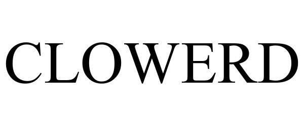 Trademark Logo CLOWERD