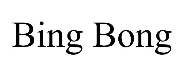 Trademark Logo BING BONG