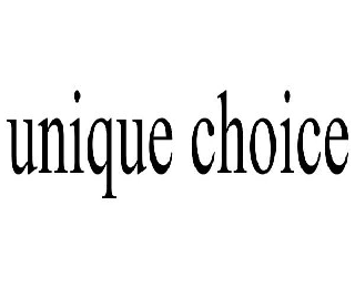 Trademark Logo UNIQUE CHOICE