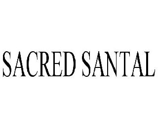 Trademark Logo SACRED SANTAL
