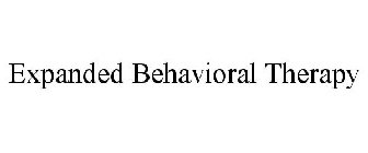  EXPANDED BEHAVIORAL THERAPY