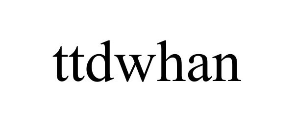 Trademark Logo TTDWHAN