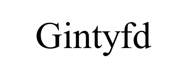 Trademark Logo GINTYFD