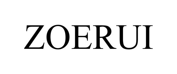 Trademark Logo ZOERUI