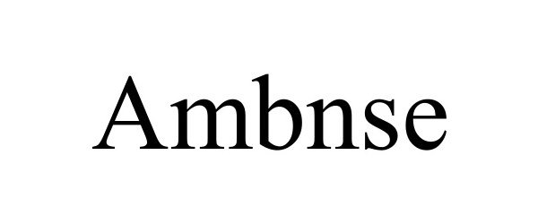 Trademark Logo AMBNSE