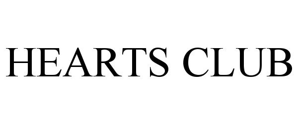 Trademark Logo HEARTS CLUB