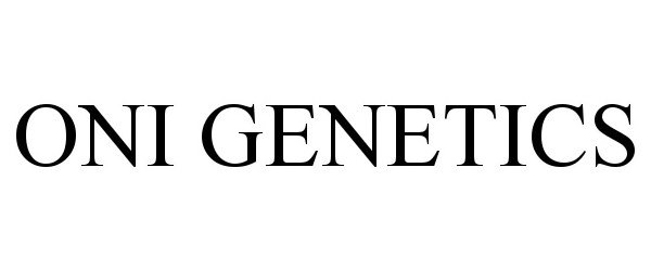Trademark Logo ONI GENETICS