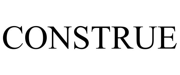 Trademark Logo CONSTRUE