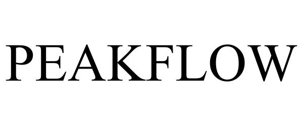 Trademark Logo PEAKFLOW