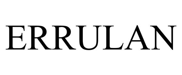 Trademark Logo ERRULAN