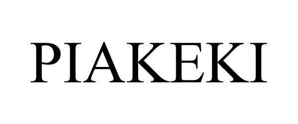 Trademark Logo PIAKEKI