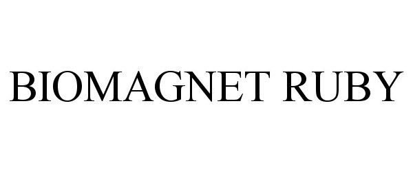 Trademark Logo BIOMAGNET RUBY