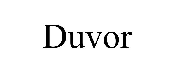 Trademark Logo DUVOR