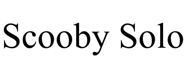 Trademark Logo SCOOBY SOLO