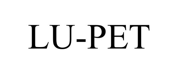 Trademark Logo LU-PET
