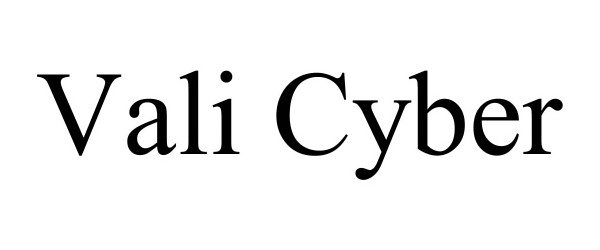 Trademark Logo VALI CYBER