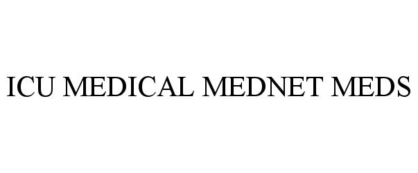  ICU MEDICAL MEDNET MEDS