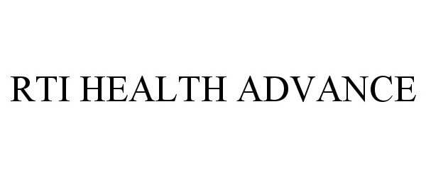  RTI HEALTH ADVANCE
