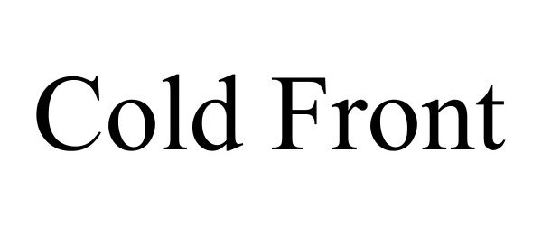 Trademark Logo COLD FRONT