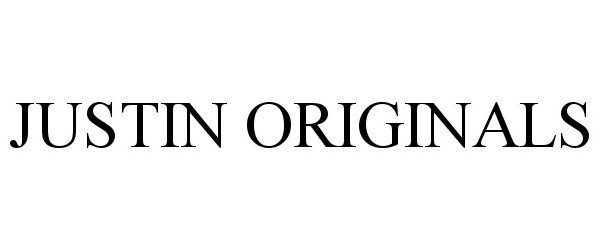 Trademark Logo JUSTIN ORIGINALS