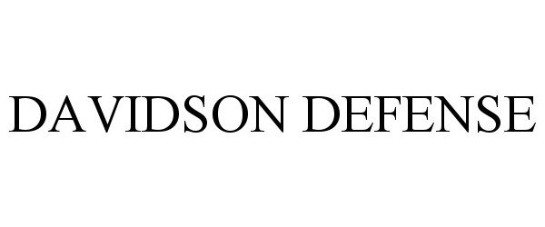 Trademark Logo DAVIDSON DEFENSE