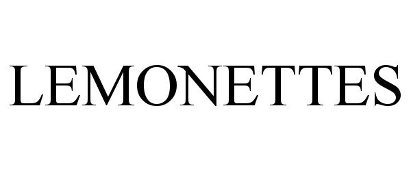 Trademark Logo LEMONETTES