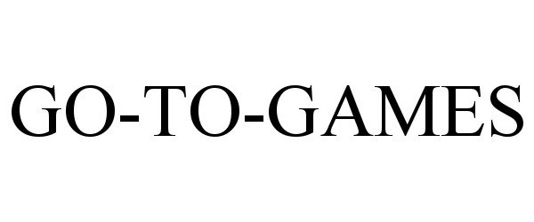 Trademark Logo GO-TO-GAMES