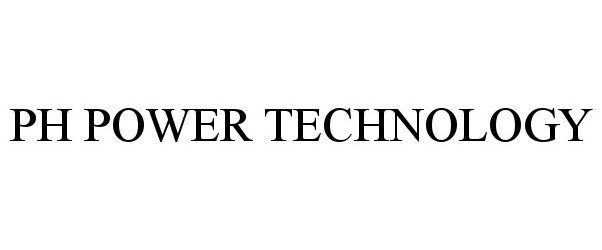 Trademark Logo PH POWER TECHNOLOGY