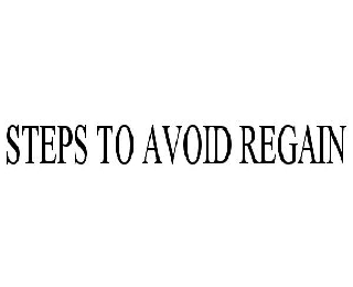  STEPS TO AVOID REGAIN