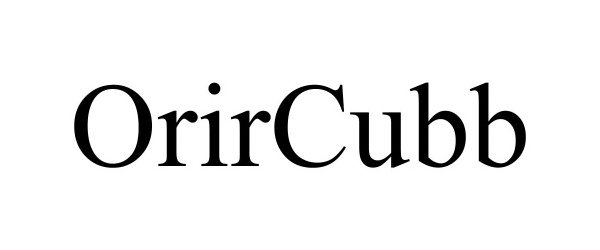 Trademark Logo ORIRCUBB