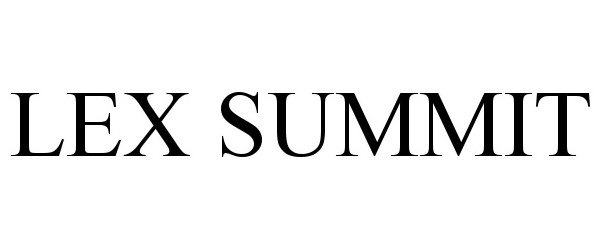 Trademark Logo LEX SUMMIT
