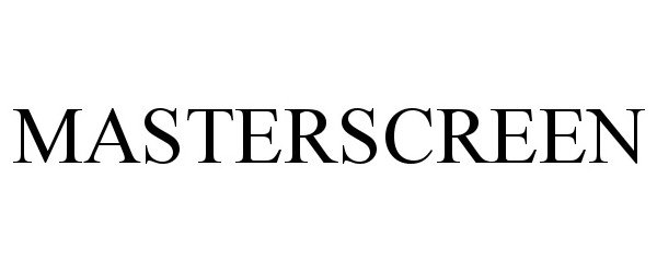 Trademark Logo MASTERSCREEN