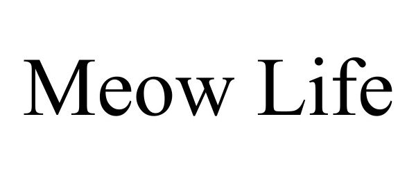 Trademark Logo MEOW LIFE