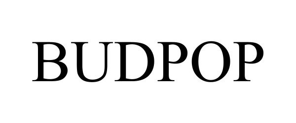 Trademark Logo BUDPOP