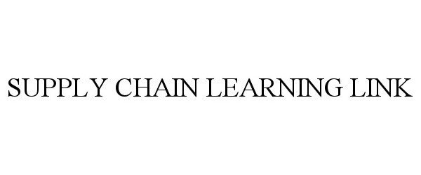  SUPPLY CHAIN LEARNING LINK