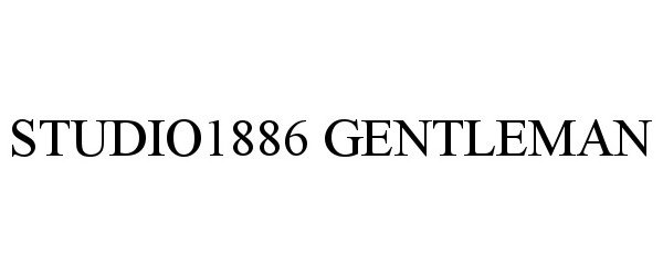 Trademark Logo STUDIO1886 GENTLEMAN