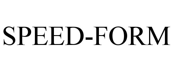 Trademark Logo SPEED-FORM