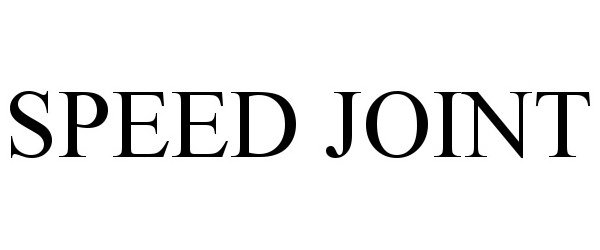 Trademark Logo SPEED JOINT