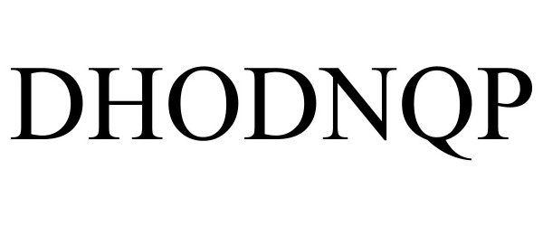 Trademark Logo DHODNQP