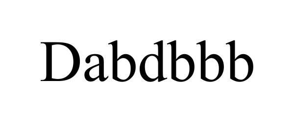 Trademark Logo DABDBBB