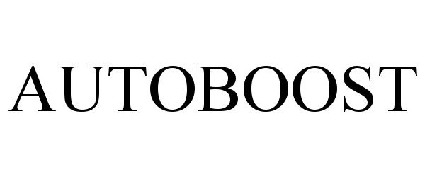 Trademark Logo AUTOBOOST