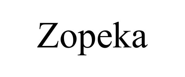 Trademark Logo ZOPEKA