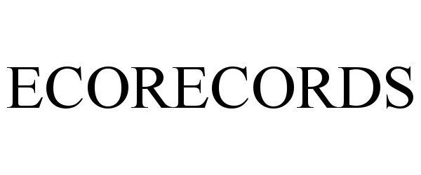 Trademark Logo ECORECORDS