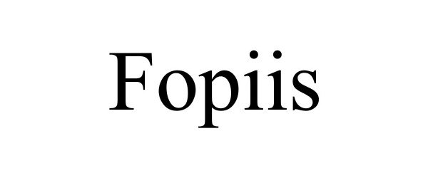  FOPIIS