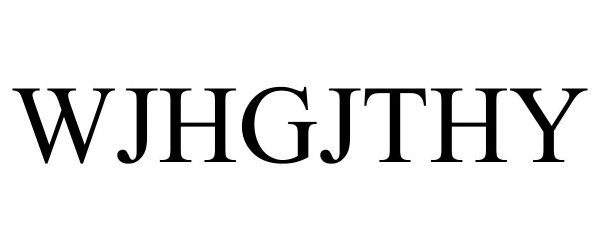 Trademark Logo WJHGJTHY
