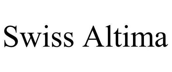 Trademark Logo SWISS ALTIMA