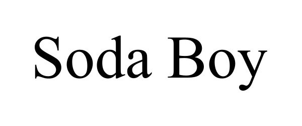 Trademark Logo SODA BOY