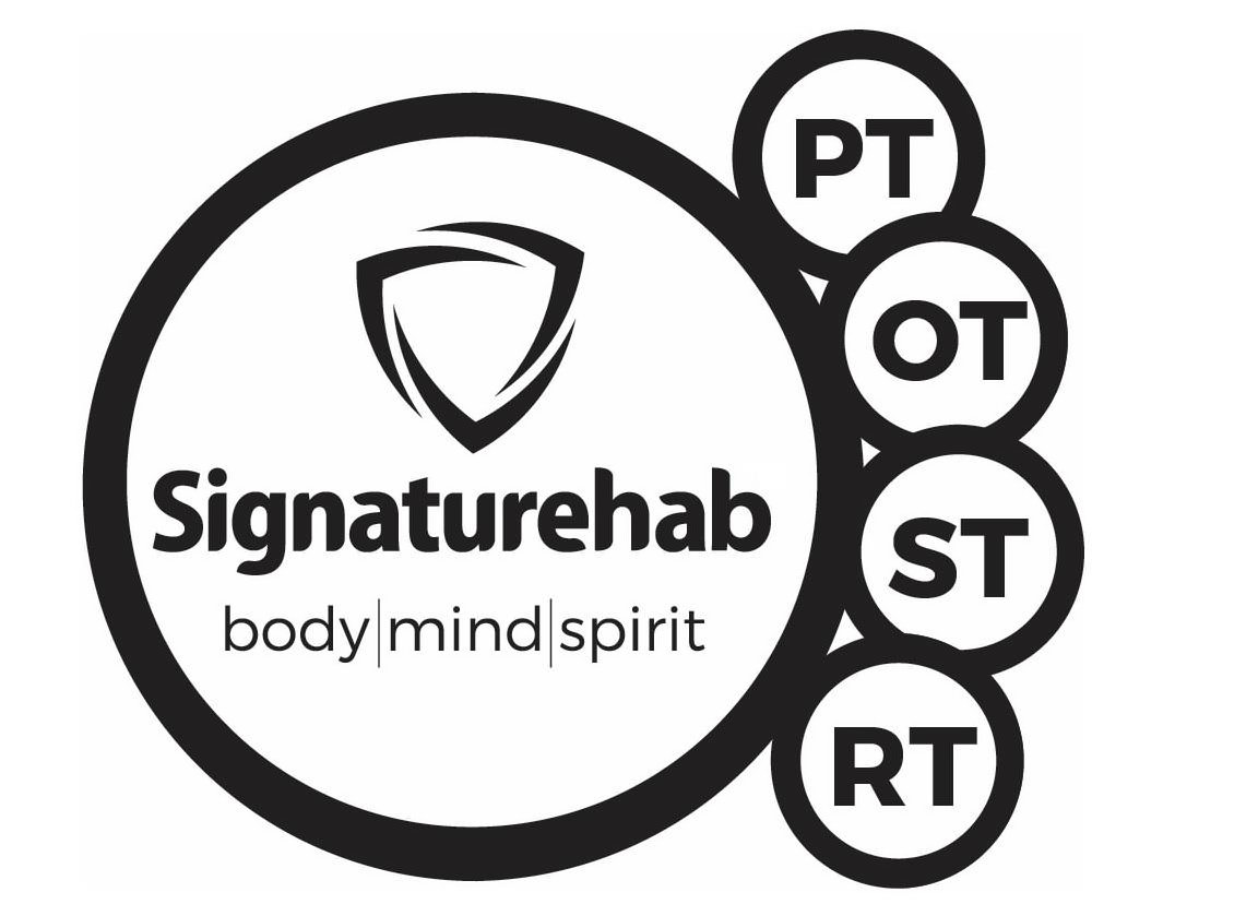 Trademark Logo SIGNATUREHAB BODY MIND SPIRIT PT OT ST RT